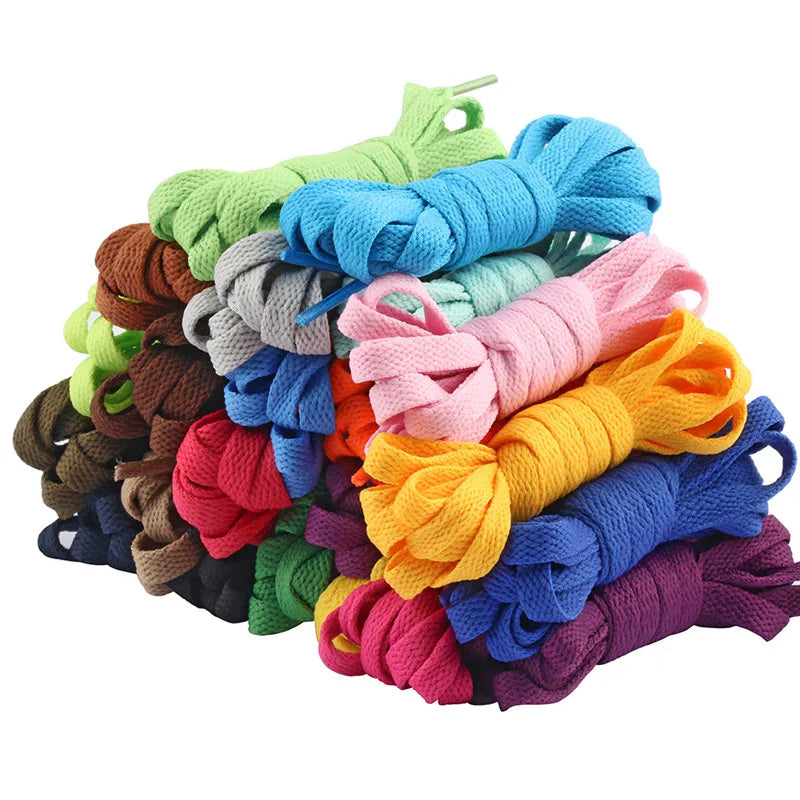 1 Pair 100 120 CM Length 29 colors Shoelace Flat Popular Sports Shoes Laces Casual Canvas Unisex Polyester Shoelaces Shoelace