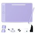 Parblo Intangbo M Drawing Tablet, 8192 Levels Battery-Free Pen and 8 Hot-Keys Digital Art Tablet for Drawing Illustration