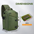 Goture Fishing Tackle Combo: Telescopic Rod, Spinning Reel, Sling Backpack,Lures,Tools Storage Boxes for Angling Enthusiasts