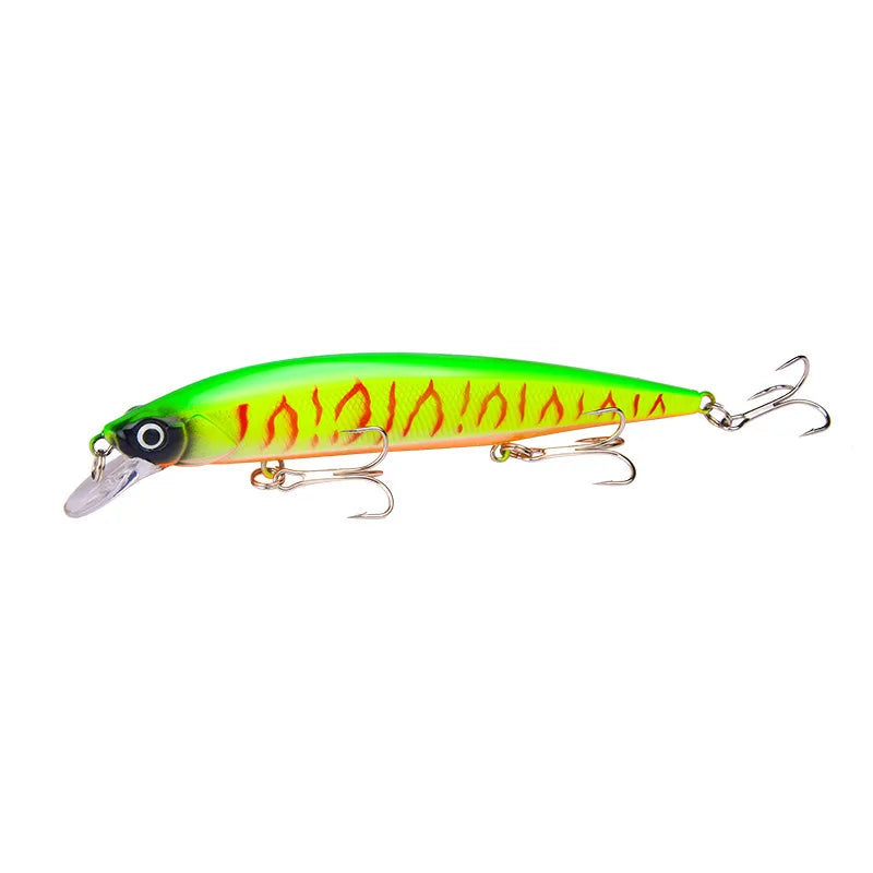 14cm 18.5g 3D Bionic Minnow Fishing Lure Hard Bait with 3 | SAMAG
