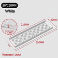 Aluminum Alloy Vents Cover Rectangle Louver Ventilator Grille Cover Breathable Mesh 50/80mm Wide Air Vent Decor