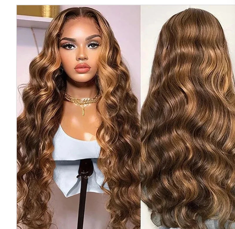 180Density Honey Blonde Wig Long Body Wave Lace Front Wigs Blonde 13x4 Hd Lace Frontal Wig Pre Plucked Daily Wear For Women