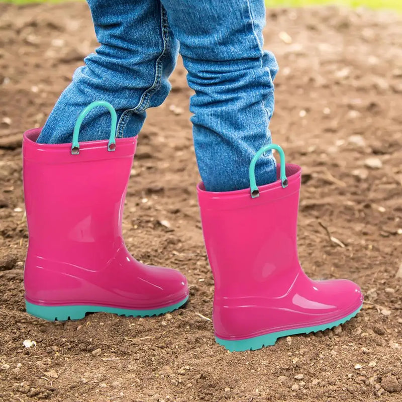 Evshine Rain Boots For Children Fashion Cute Rubber Boots Boys And Girls Waterproof Rain Boots Lovely Cartoon Kids Rain Boots