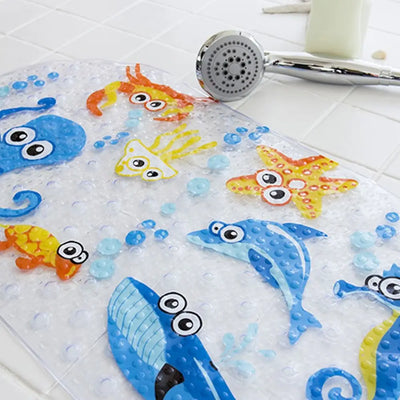 Soft Cartoon PVC Kids Anti Slip Bath Mat Non Skid Safety | SAMAG