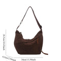 Women Fashion Leopard Print Crossbody Bag Large Capacity Hobo Shoulder Bag for Daily Commute Casual Outfit Armpit Bag