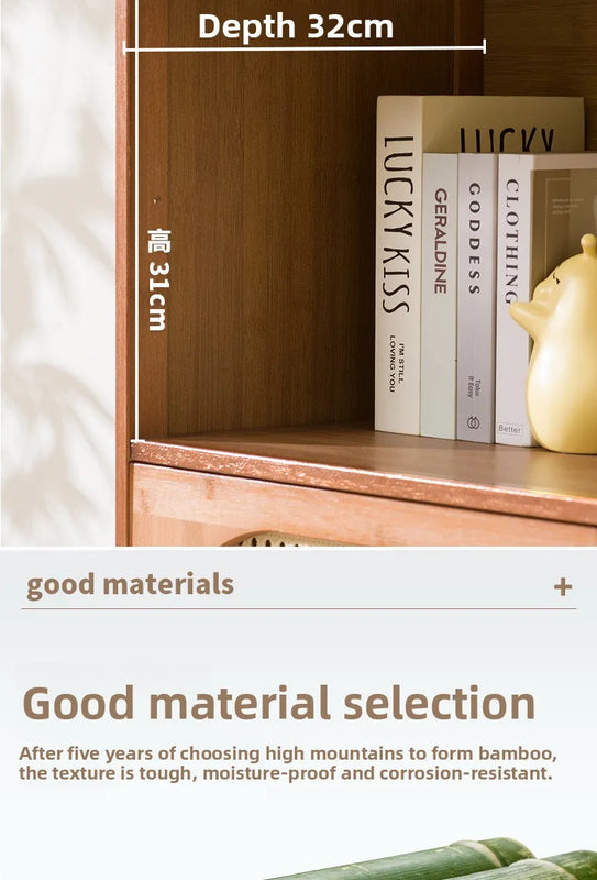 Bookshelf Shelf Floor-to-ceiling bookcase Living room against the wall Multi-layer storage cabinet Locker Simple bedroom