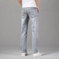 Summer Thin Men's Elastic Cotton Jeans Fashion Gray | SAMAG