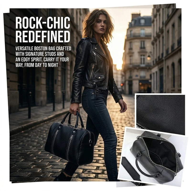 2026 New Model ZV Fashion Women's Boston Bag - Handbag with Shoulder Strap - Pillow Bag