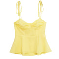 Asymmetric Bustier Tops for Women, Sweetheart Neck, Tied Thin Straps, Side Zipper, Female Camis, Sexy Fashion