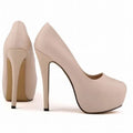 2026 Women Pumps Sexy Round Toes High Heels Fashion Super 14cm Platform Casual Thin Womens Party Red Wedding Shoes Large Size