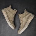 High End Brand Winter Hot Selling Men's High Top Shoes Street Trend Cotton Oxford Shoes Men's Genuine Leather Casual Shoes