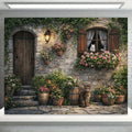 Garden Flower Windows Backdrops Indoor Floral Window Adult Birthday Party Decor Background Photography Studio Supplies Banner