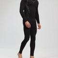 New men training sets, 2 sets elastic warm clothes, the gym running daily wearing, flexible and comfortable