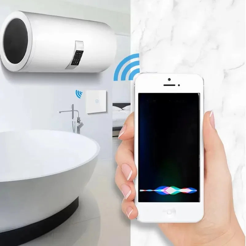 Tuya Smart Water Heater Switch WIFI Touch Sensor 4000W/8800W 20A/40A Boiler Switch Wall Smart Home Siri Voice Control