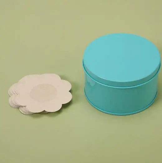60pcs Breast Covers Disposable Nipple Breast Covers With Box Women Nipple Cover Breast Pasties Sticker Self-adhesive No Show Bra