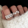 VENTFILLE 925 Sterling Silver Bow Tie Open Finger Ring For Women Gift Cute Design Fashion Jewelry Gift Wholesale