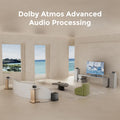 ULTIMEA Poseidon D80 Boom 7.1ch Dolby Atmos Soundbar Surround Sound, Wireless Subwoofer & 4 Surround Speakers, BassMX Technology