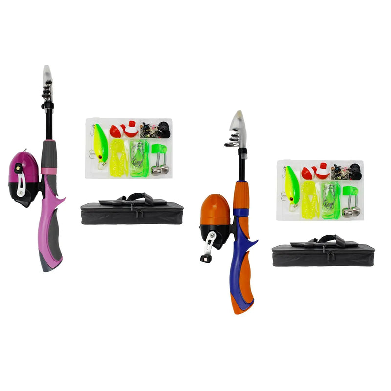 Portable Kid'S Fishing Pole Telescopic Rod and Reel - View 3 | SAMAG