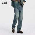 Semir Men Jeans Retro Washed Loose Straight Autumn Soft | SAMAG