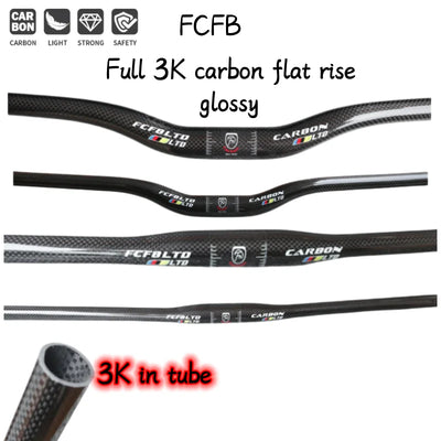 Carbon handlebar MTB Flat Or Rise 31.8*380 - 760mm matte | SAMAG