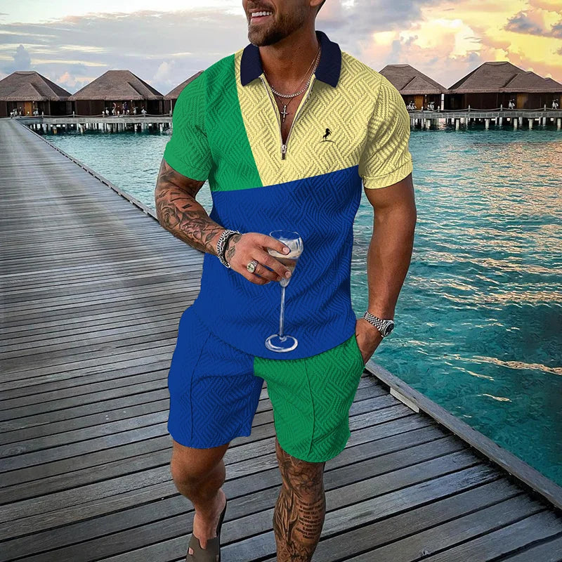 Men's Clothing Tracksuit Sets 3D Print Color Squares | SAMAG