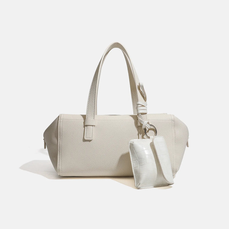 Spring Summer New Minimalist Large Capacity Commuter Boston Bag Versatile Single Shoulder Crossbody Bag Handbag for Women