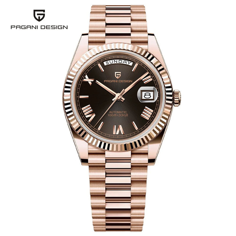 2026 New PAGANI DESIGN DD36 Mens Mechanical Watches Gold Luxury Automatic Watch For Men AR Sapphire Mirror Waterproof Gift Clock