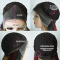 Hot Red Short Body Wave Lace Front Wigs 13x4 HD Bob Lace Wig Pre Plucked Glueless Synthetic Daily Wear Cosplay Heat Resistant