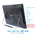 LEADSTAR D14 14" Portable TV DVB-T2 TDT ATSC ISDB-T Analog Mini Small Car Television Without Battery Support HD-IN H.265 AC3