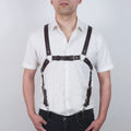 Men's Adjustable Suspenders, Fashionable Casual Back Harness Suspenders