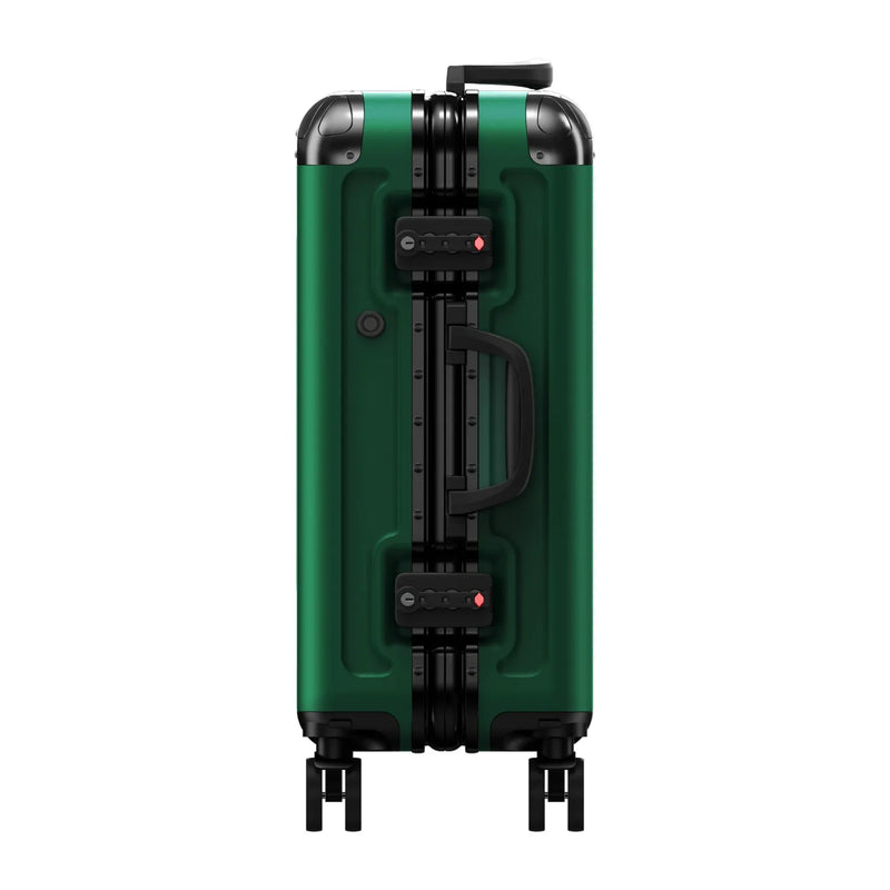 LOY L5-2 Green 20-inch Carry-on Suitcase App Control LED Screen Display Travel Luggage with Detachable and Silent Wheels
