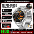TANK Ultra 1400mAh Battery Military Smart Watch 10ATM Waterproof Heart Rate Tactical LED Flashlight Men - Visuel 19 | SAMAG