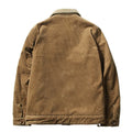 Winter Classic Corduroy Men's Cotton-Padded Clothes Standing Collar Casual Loose Coat Warm Cotton-Padded Jacket