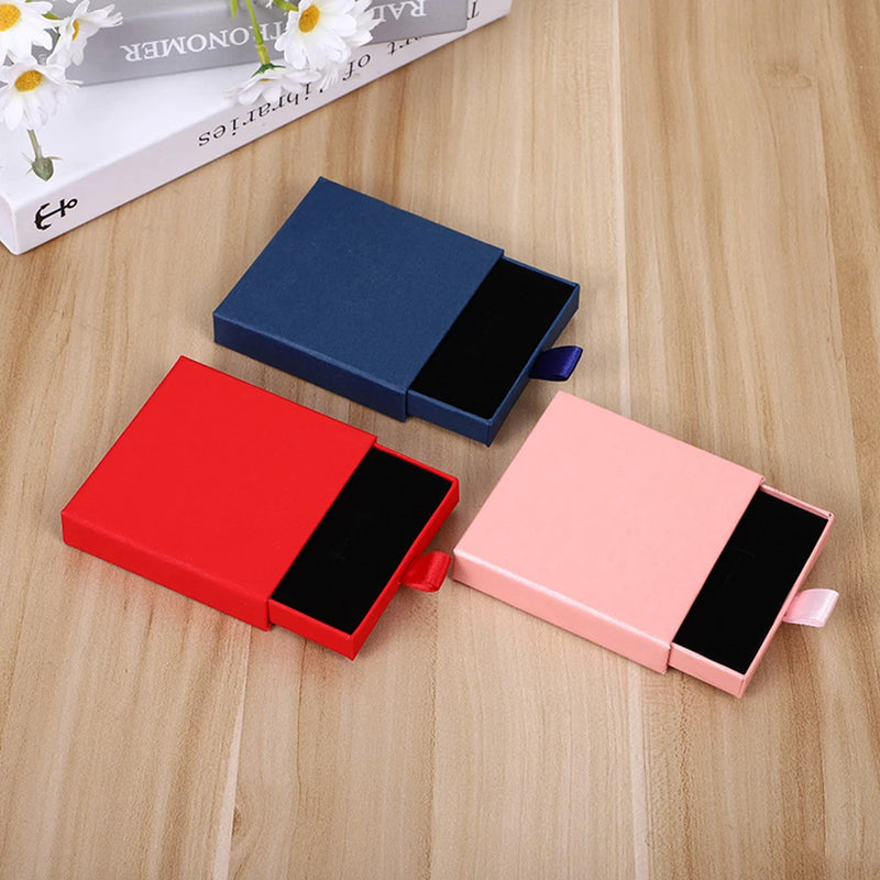 Thick Kraft Paper Drawer Jewelry Set Packaging Box Ring Necklace Bracelets Earring Gift Case Container - Visuel 3 | SAMAG