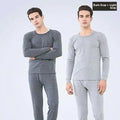 Thickened Fleece Warm Underwear Set for Men And Women Seamless Cotton Wool Shirt Large Size Winter Thermal Autumn Clothes