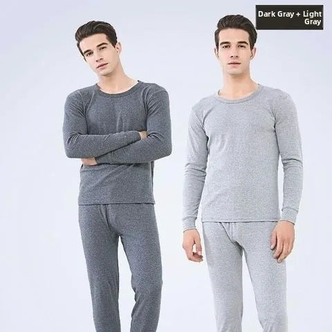 Thickened Fleece Warm Underwear Set for Men And Women Seamless Cotton Wool Shirt Large Size Winter Thermal Autumn Clothes
