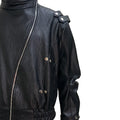 Mauroicardi Spring Autumn Cool Windproof Short Black Faux Leather Jacket Men Zipper Chic Luxury Designer Clothes Streetwear 2025