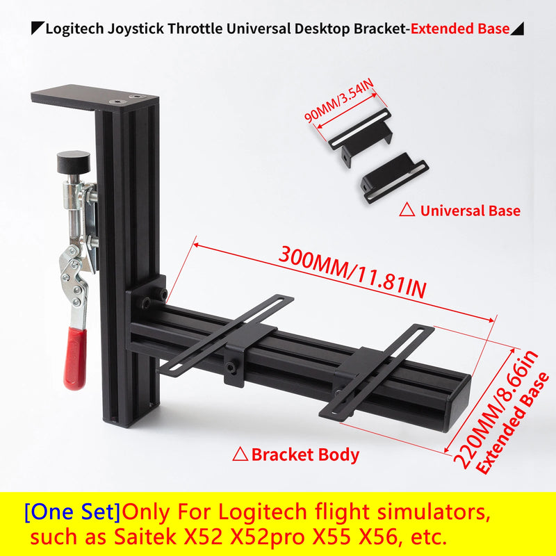 Flight Simulator Joystick THROTTLE STICK Desktop Mounting Bracket For Logitech X56 X55 X52 Thrustmaster T16000M TCA VKB WINWING