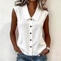 Women's Solid Color Sleeveless Shirts Summer Breathe - View 14 | SAMAG