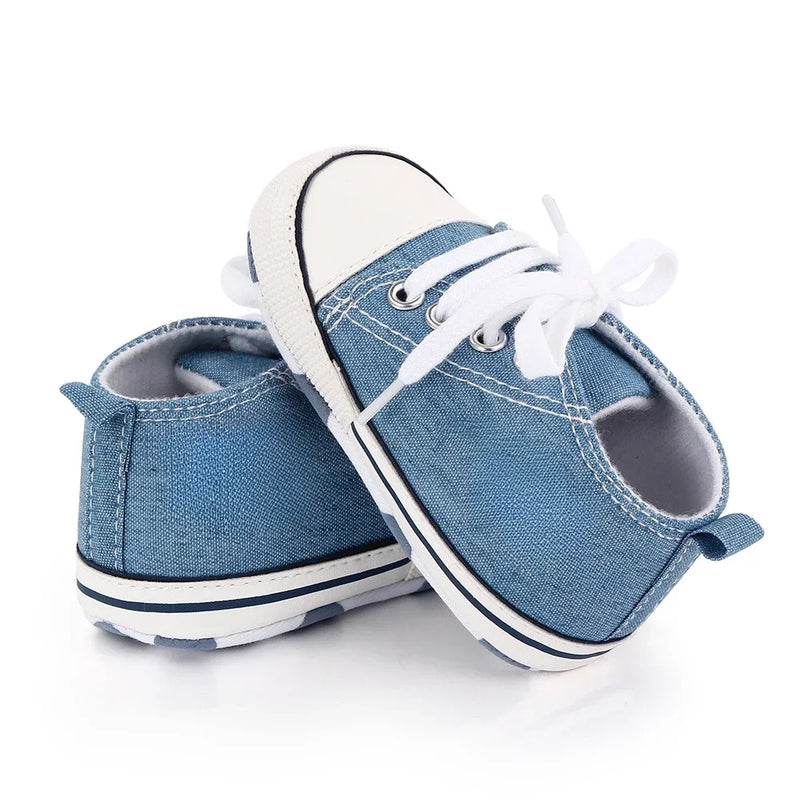 Print Canvas Baby Sports Sneakers For Newborn Baby Boys Girls First Walkers Shoes Infant Toddler Soft Sole Baby Shoes