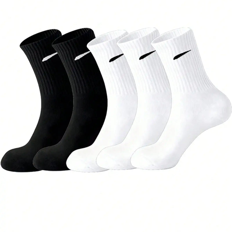 5 Pairs of Men's Black and White Minimalist Diagonal | SAMAG
