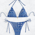 Women's Two Piece Bikini Set 2025, Sexy Triangle Push Up Swimsuit, Floral Print Bathing Suit, Beach Swimwear
