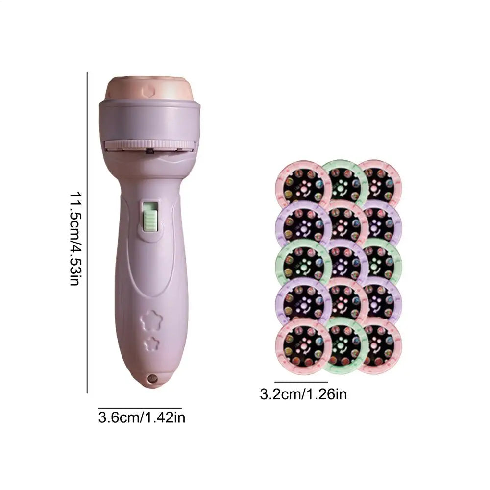 Kids Flashlight Projector 120 Patterns Projector Toys for Kids Preschool Learning Cartoon Torch Light Projection Flashlight