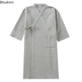 2026 Men's Casual Cotton Pajamas Dress Solid Warm Sleepwear Soft Loose Male Bath Robe Kimono Nightgown Home Clothes Men Robes