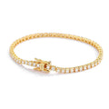 4mm 925 Sterling Silver Moissanite Bracelet 3mm D VVS1 Diamond with GRA for Women Sparkling Wedding Party Fine Jewelry
