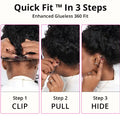 250% 18-36 Inch Invisi Strap 360 Full Lace Wig Water Deep Curly  Human Hair Adjustable Drawstring Hd Lace 360 Glueless Wigs