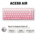 MCHOSE Ace68 Air V2 Gaming Keyboard Magnetic Switch Aluminum Plate 256K Scan Rate 8k Polling Rate RT Keys 0.001mm Accuracy ARGB
