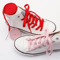 Classic Solid-Color Flat Laces Premium Cotton Casual Shoelaces Sneaker Shoelace Shoe accessories 1Pair