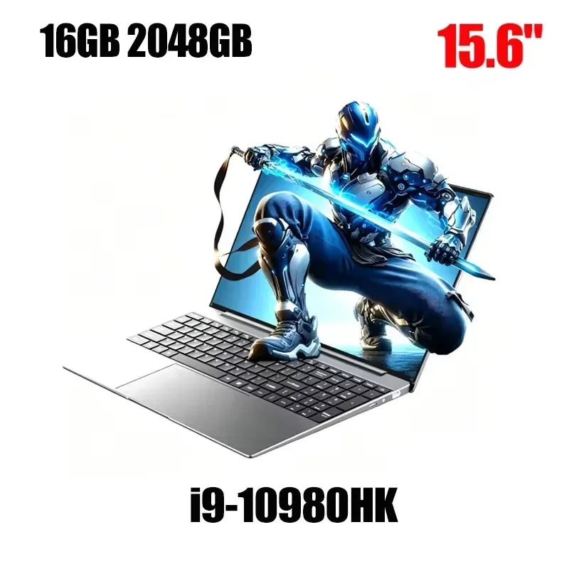 15.6inch 2026 Intel Core I9 10980HK Windows 11 Laptop Gamer RAM 16GB SSD 1TB Gaming Laptops Office Study HD PC Notebook Portable