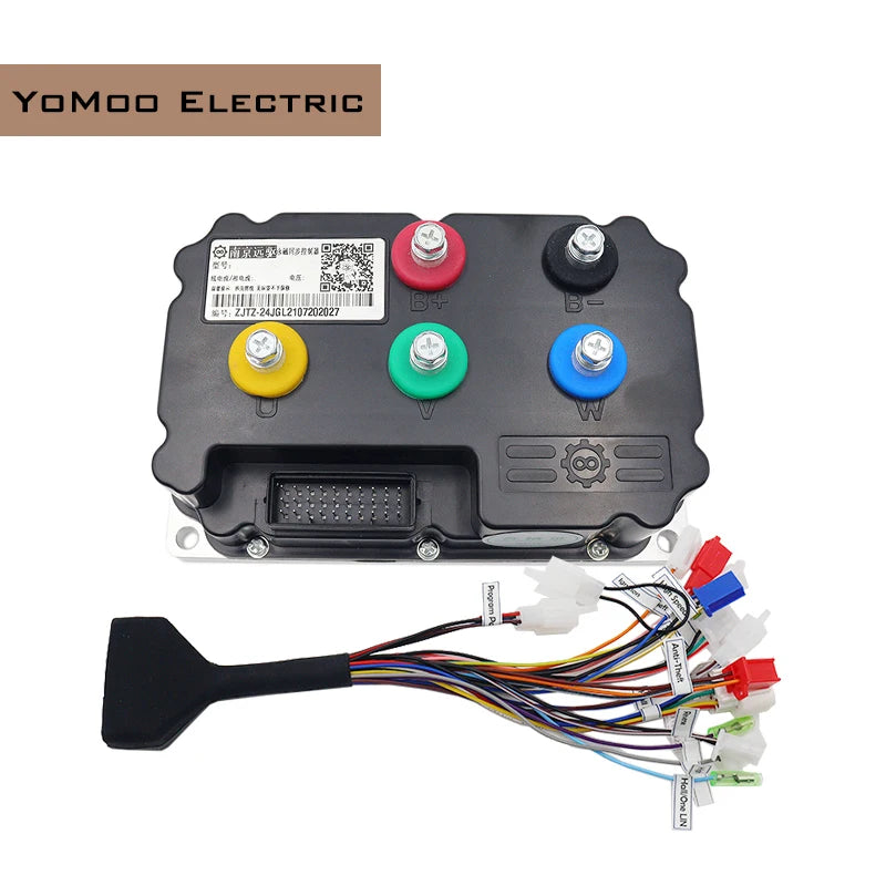 QS120 72V 2000W 4600RPM 70H PMSM Mid Drive Motor With Fardriver ND72300 Sine Wave Controller And Bluetooth For Electric Scooter